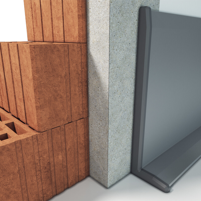 Alumiinumist põrandaliist 8cm kõrge 4mm sügav LC05-ALU8