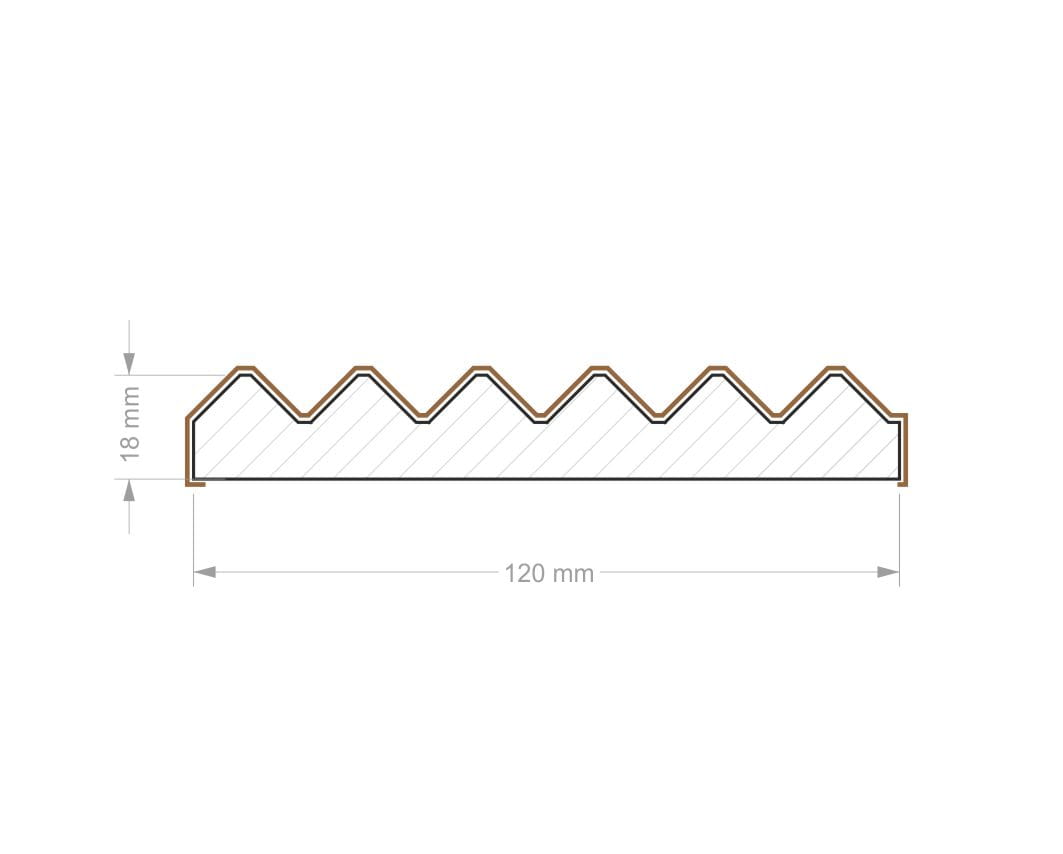 Dekoratiiv seinapaneel mikrolamell - 7 erinevat värvi