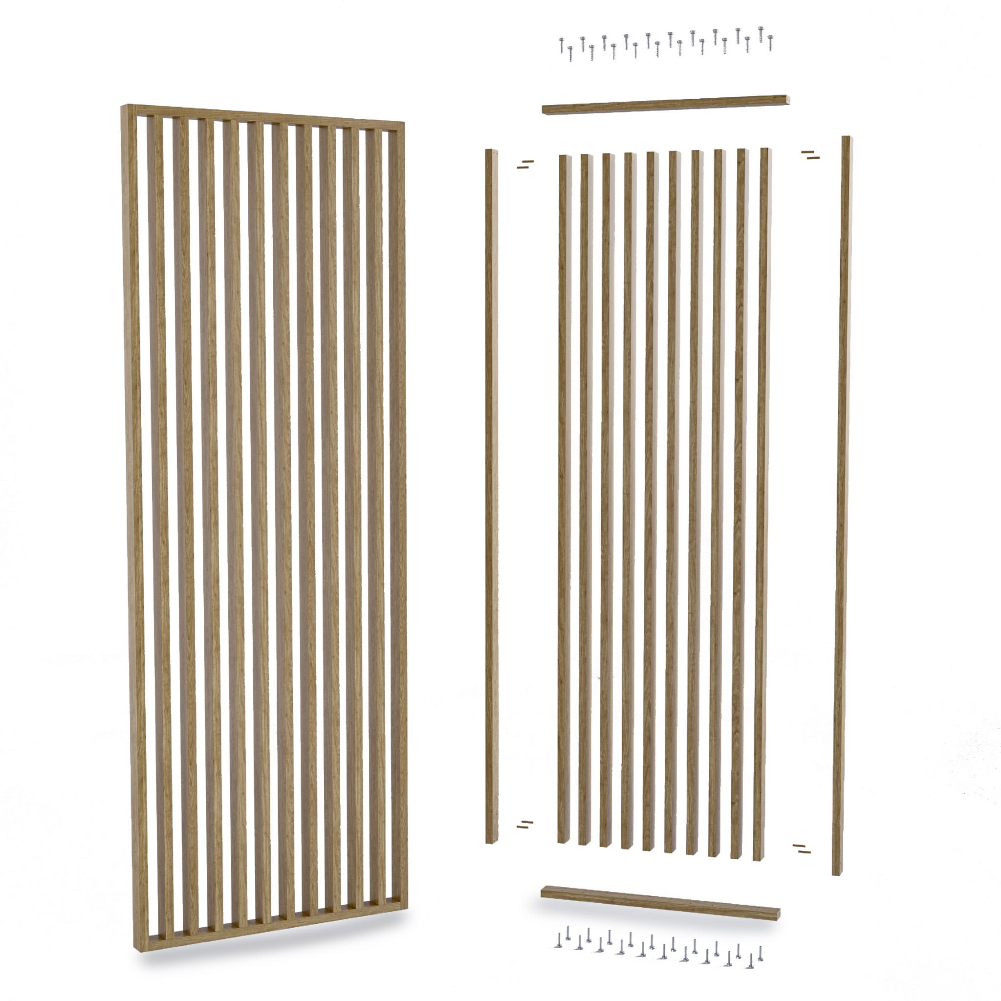 Eritellimusel valmistatud lamell vahesein - valmis komplekt