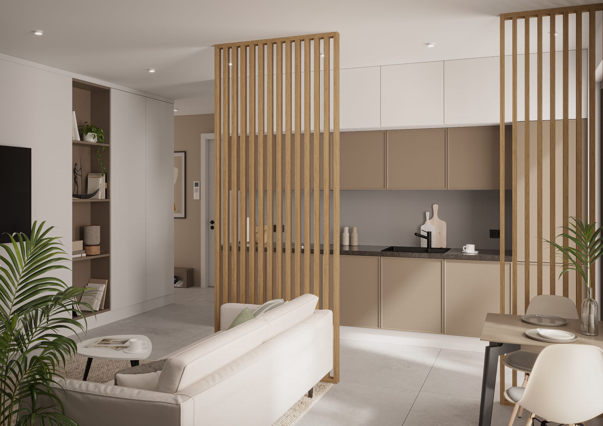 Vabalt seisvat lamellribi - 3x7 cm