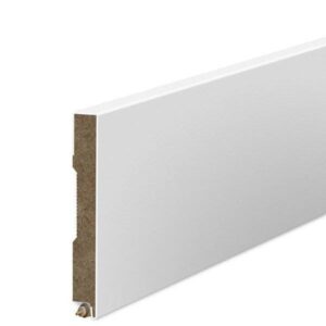 MDF Põrandaliist Sharp - Kõrgus 7 cm, Paksus 1.2 cm Valge