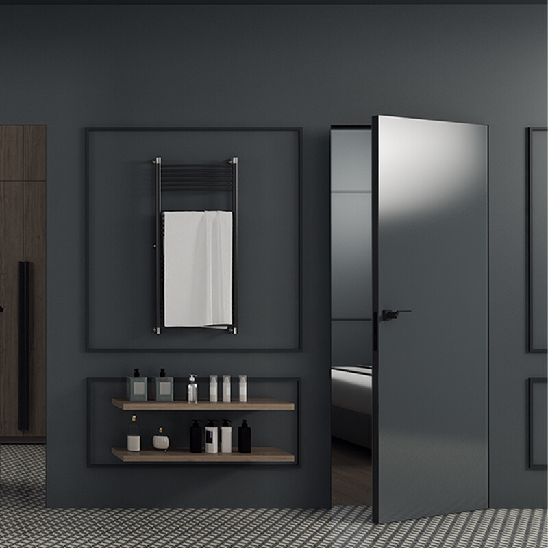 Peidetud raamiga uks GREEN’40 - valge