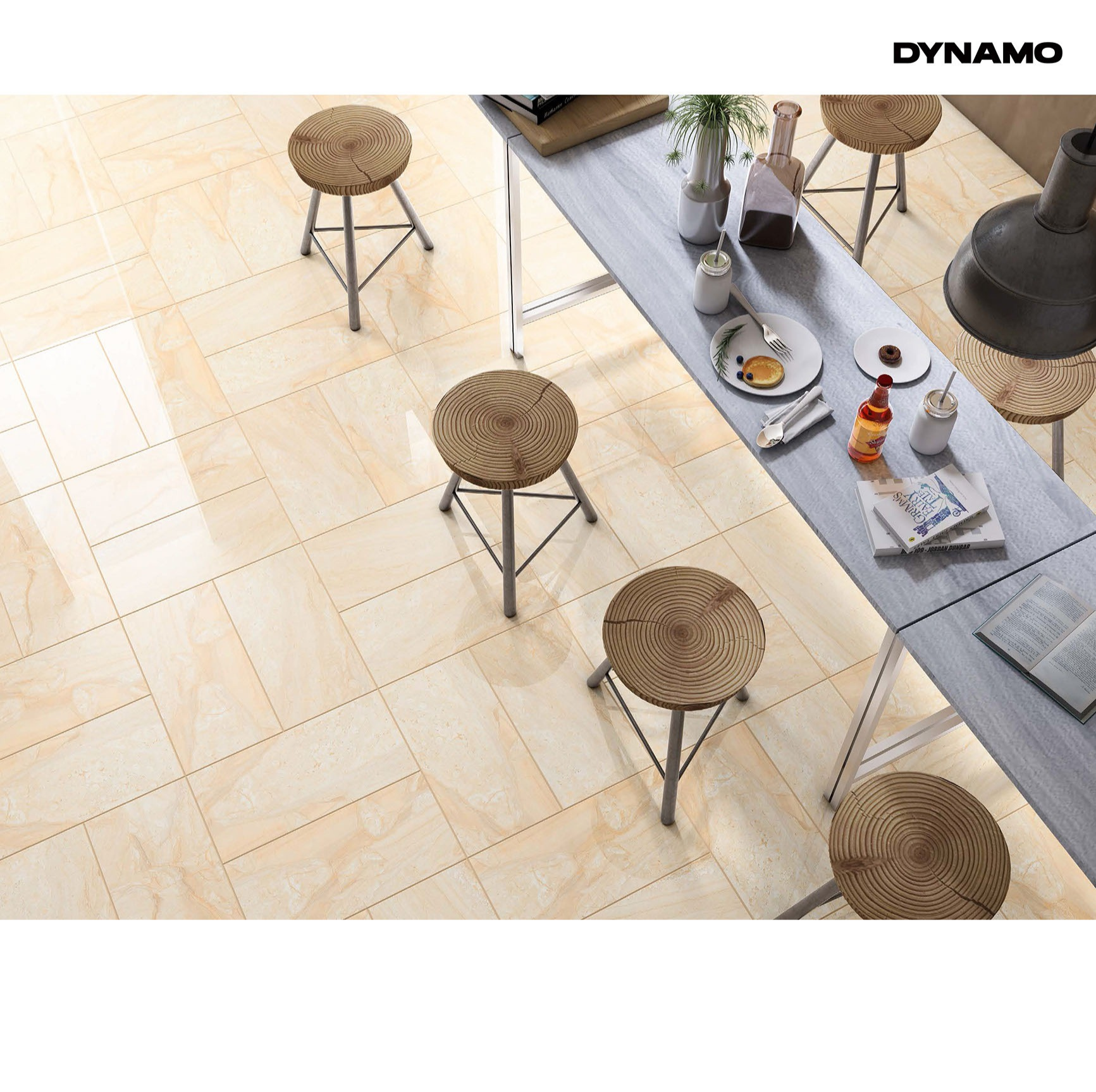 Dynamo läikiv või matt keraamiline plaat