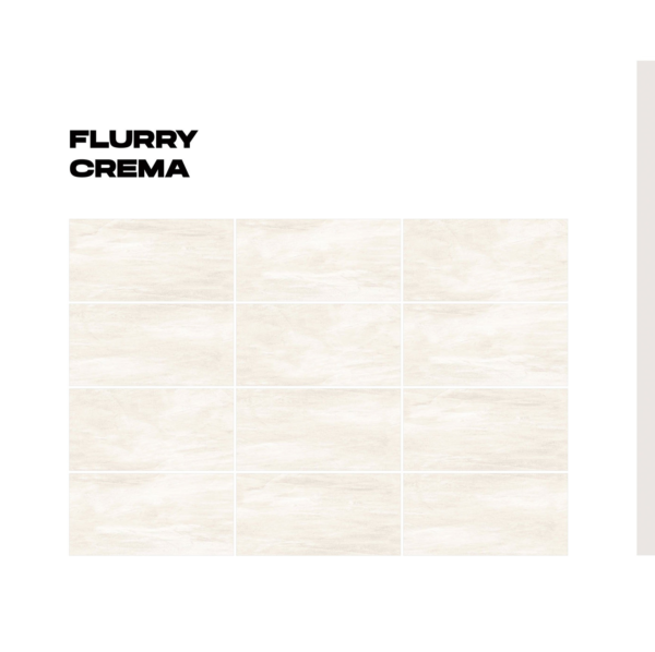 Flurry Crema läikiv või matt keraamiline plaat