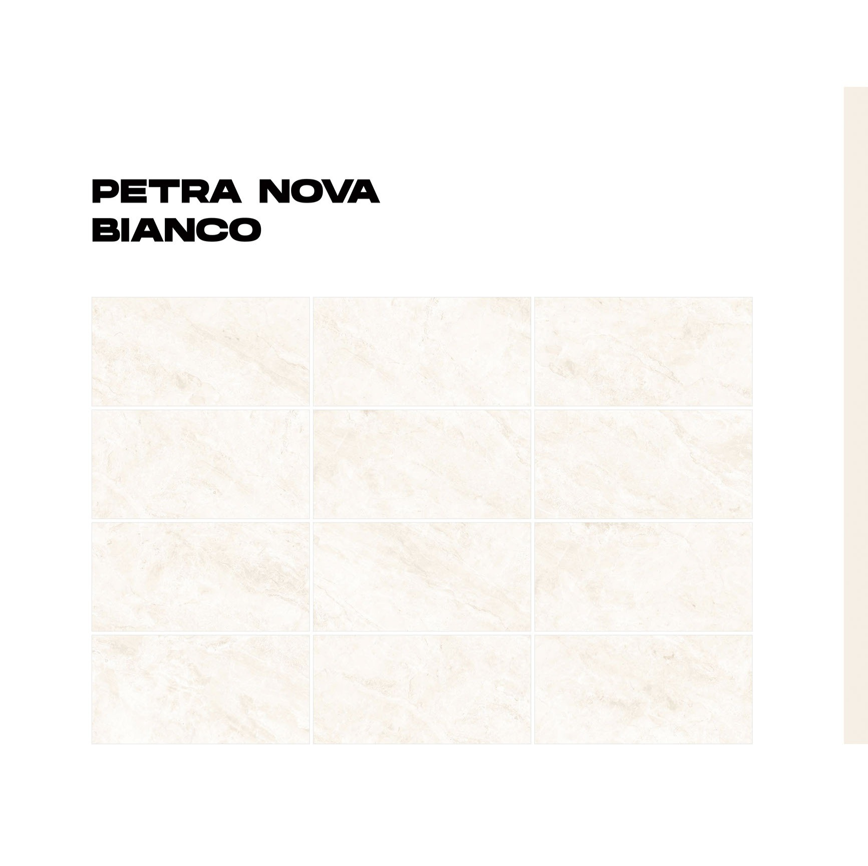 Petra Nova Bianco läikiv või matt keraamiline plaat