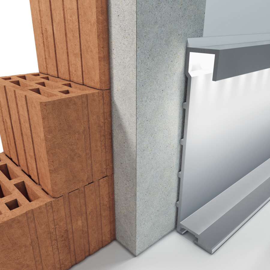 Alumiinumist põrandaliist 100mm kõrge LC06-ALU10 LED