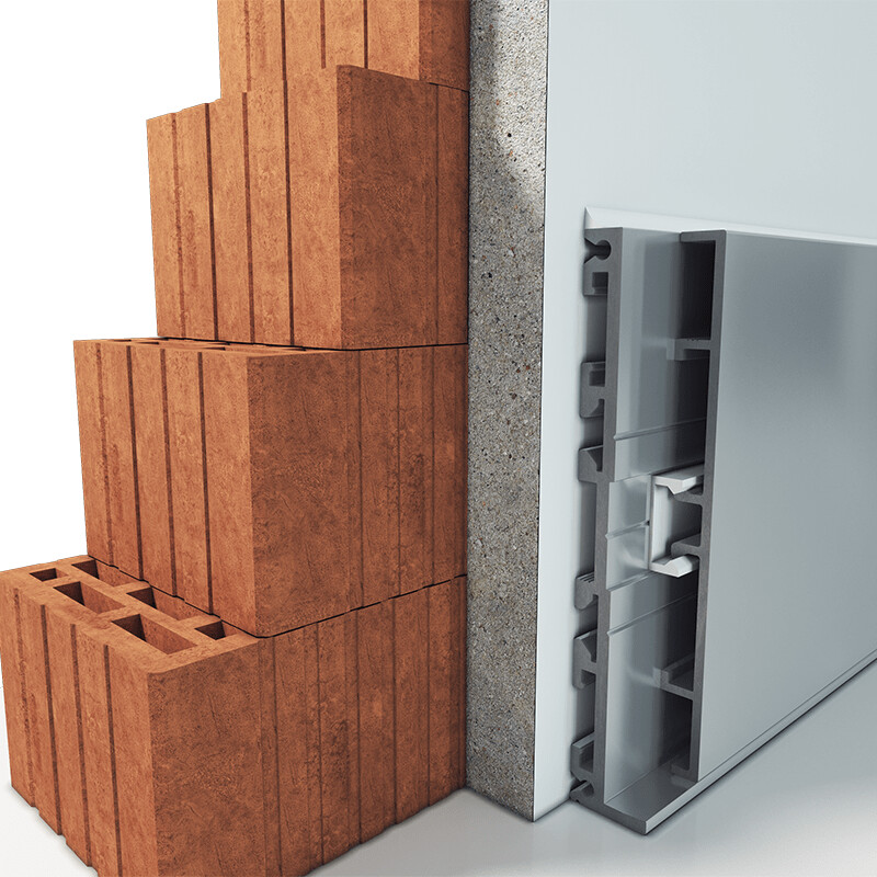 Alumiinumist põrandaliist 80mm kõrge LC03-ALU8