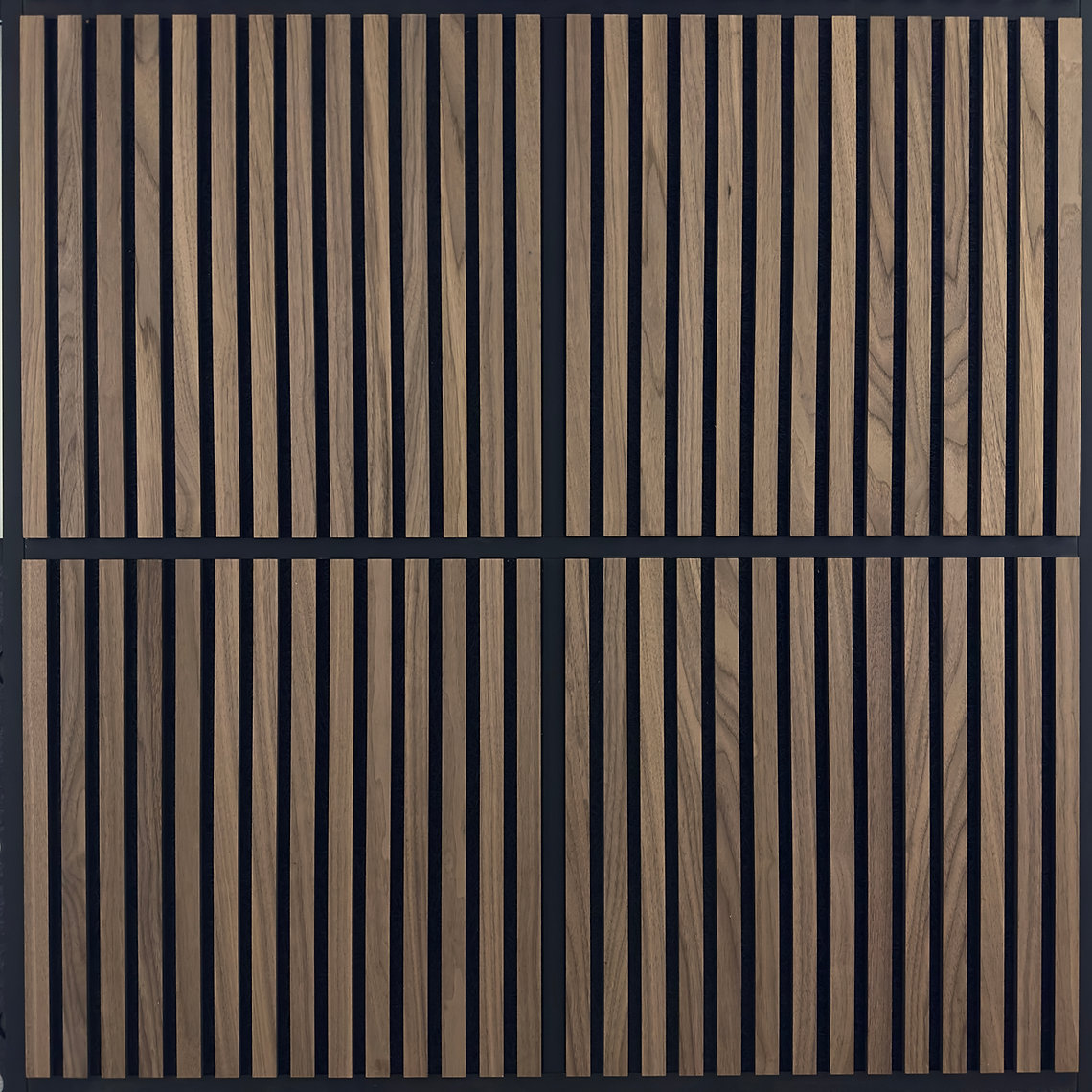 Akustilisest puitvillatsementplaadist laepaneel Pähkli must WWCB T-24