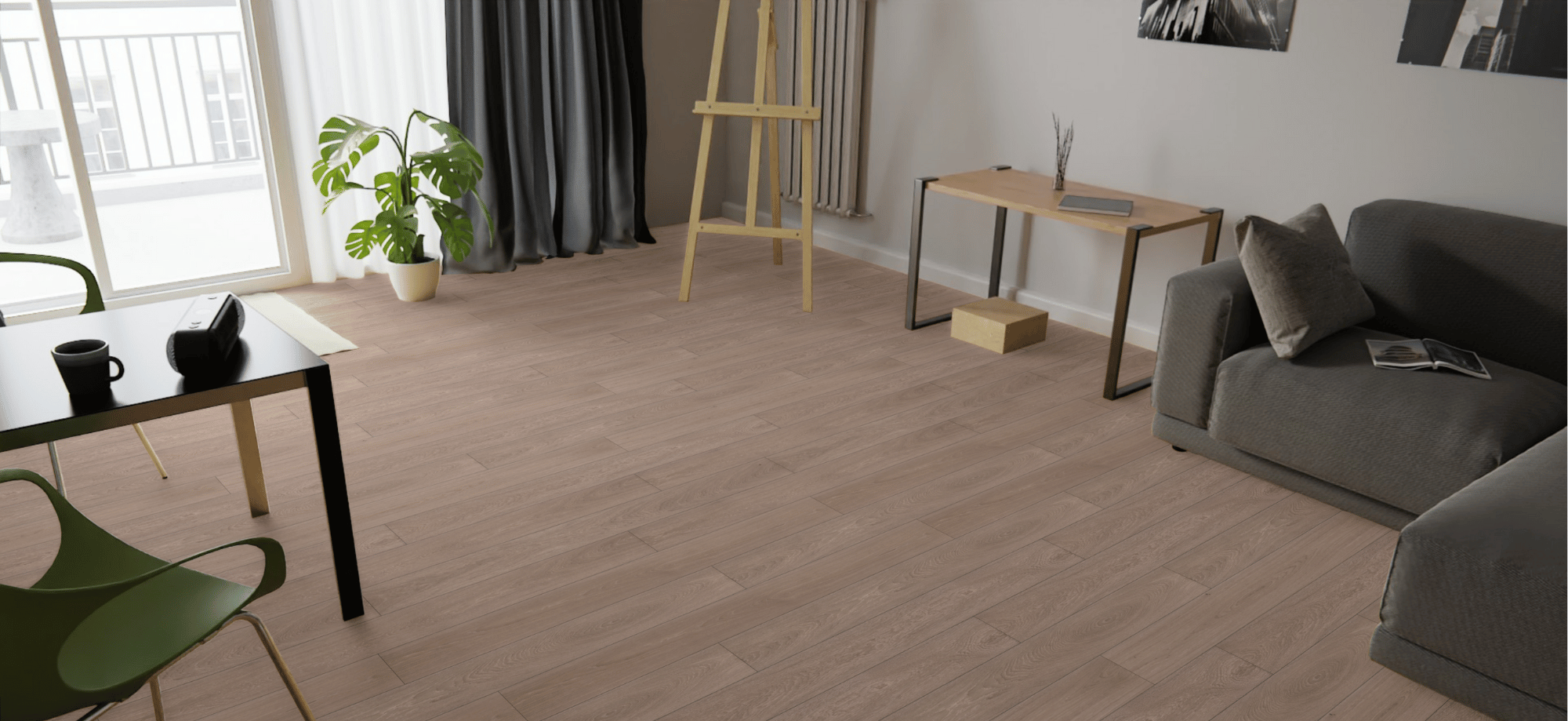 Karakter kollektsiooni viimistlusega puitparkett LENA