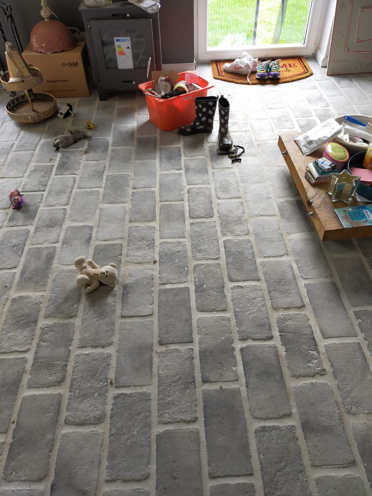 Telliskivi plaat põrandaplaat hall