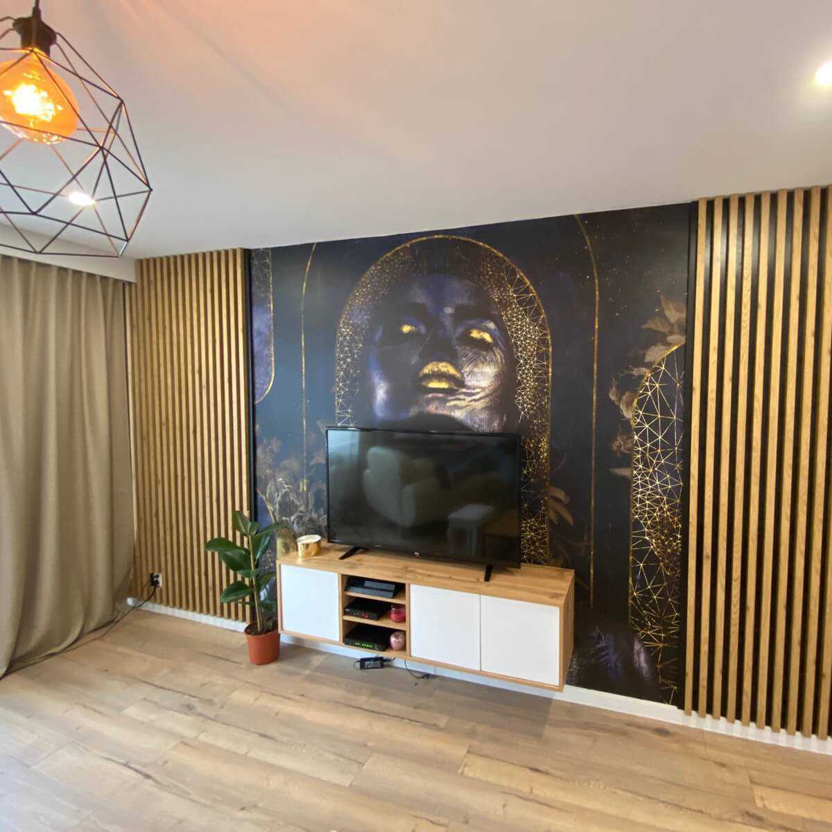 Akustiline ribistik seinapaneel viltpaneeliga 16 erineva värviga 20x300x2750