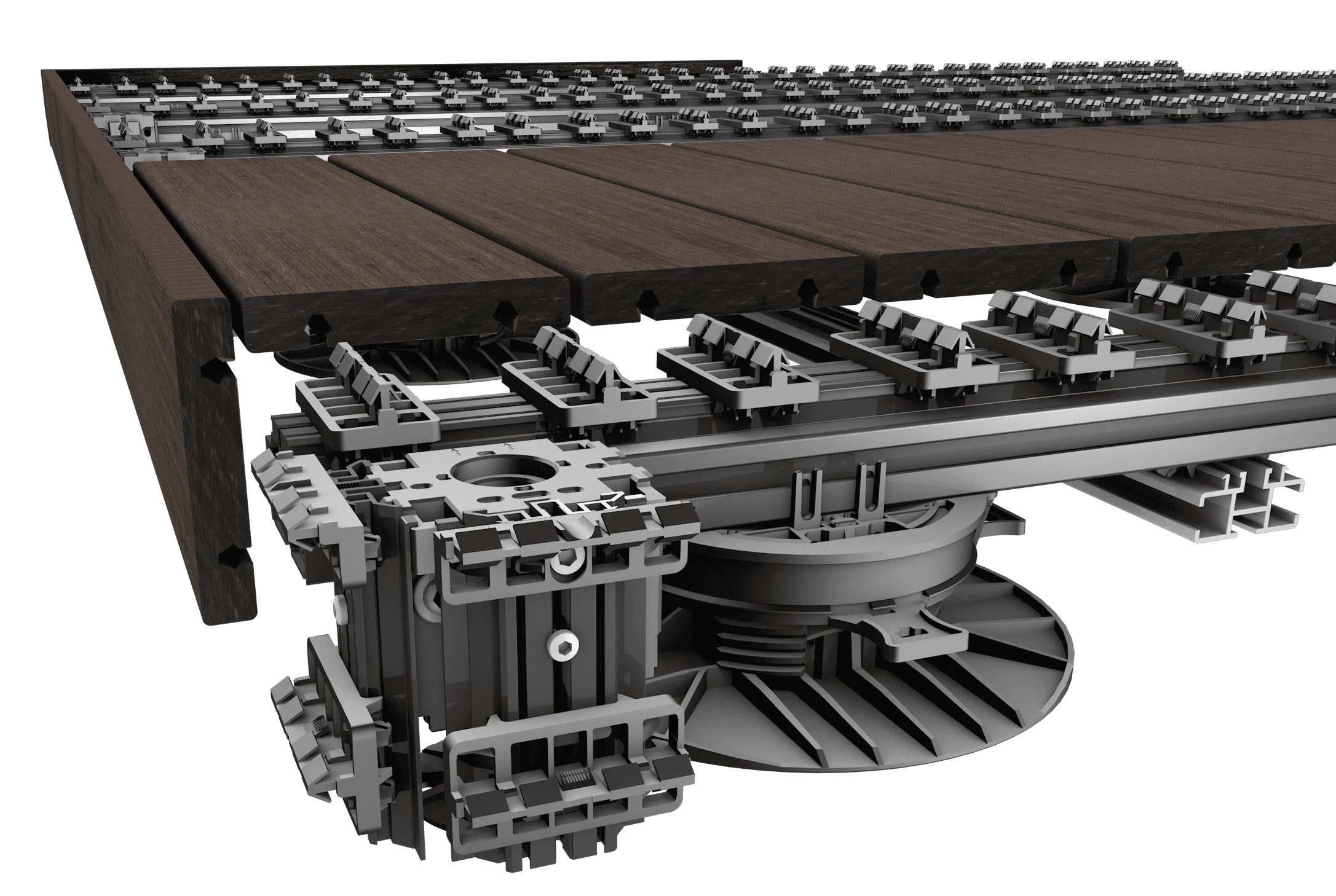 FASSAADISÜSTEEMI KINNITUSKLAMBER FLAT RAIL 120-B1