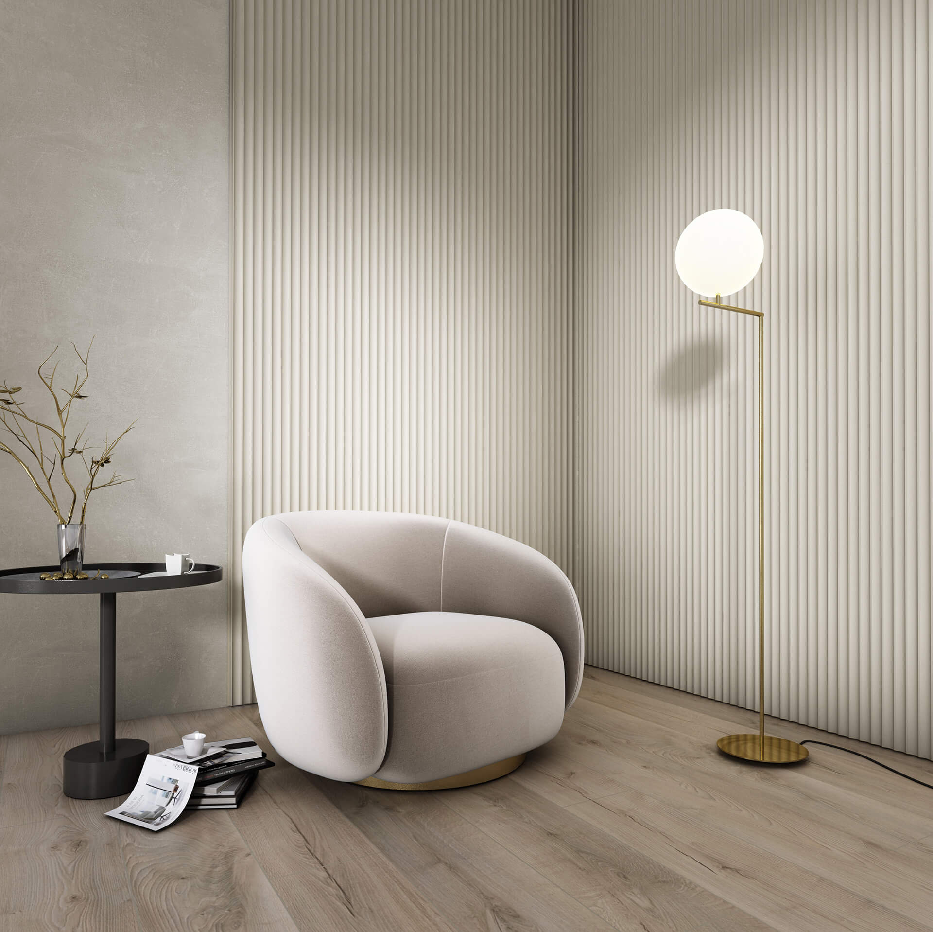 Infinity Onda veekindel ülevärvitav seinapaneel