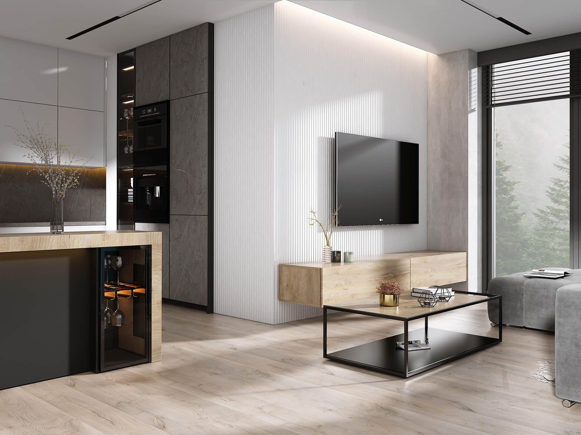 Infinity Onda veekindel ülevärvitav seinapaneel