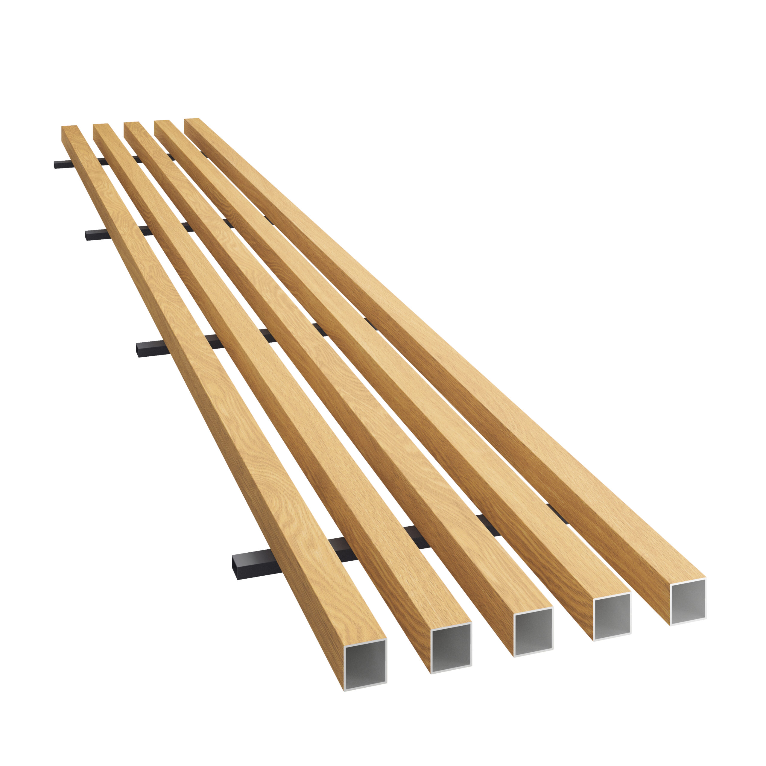 Fassaadilamellid - Fassaadiribistik alumiiniumist 30x30x3000mm