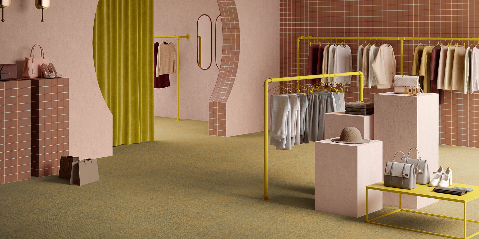 Mantra silmusvaip 6 eritooni plaatvaip 50x50cm