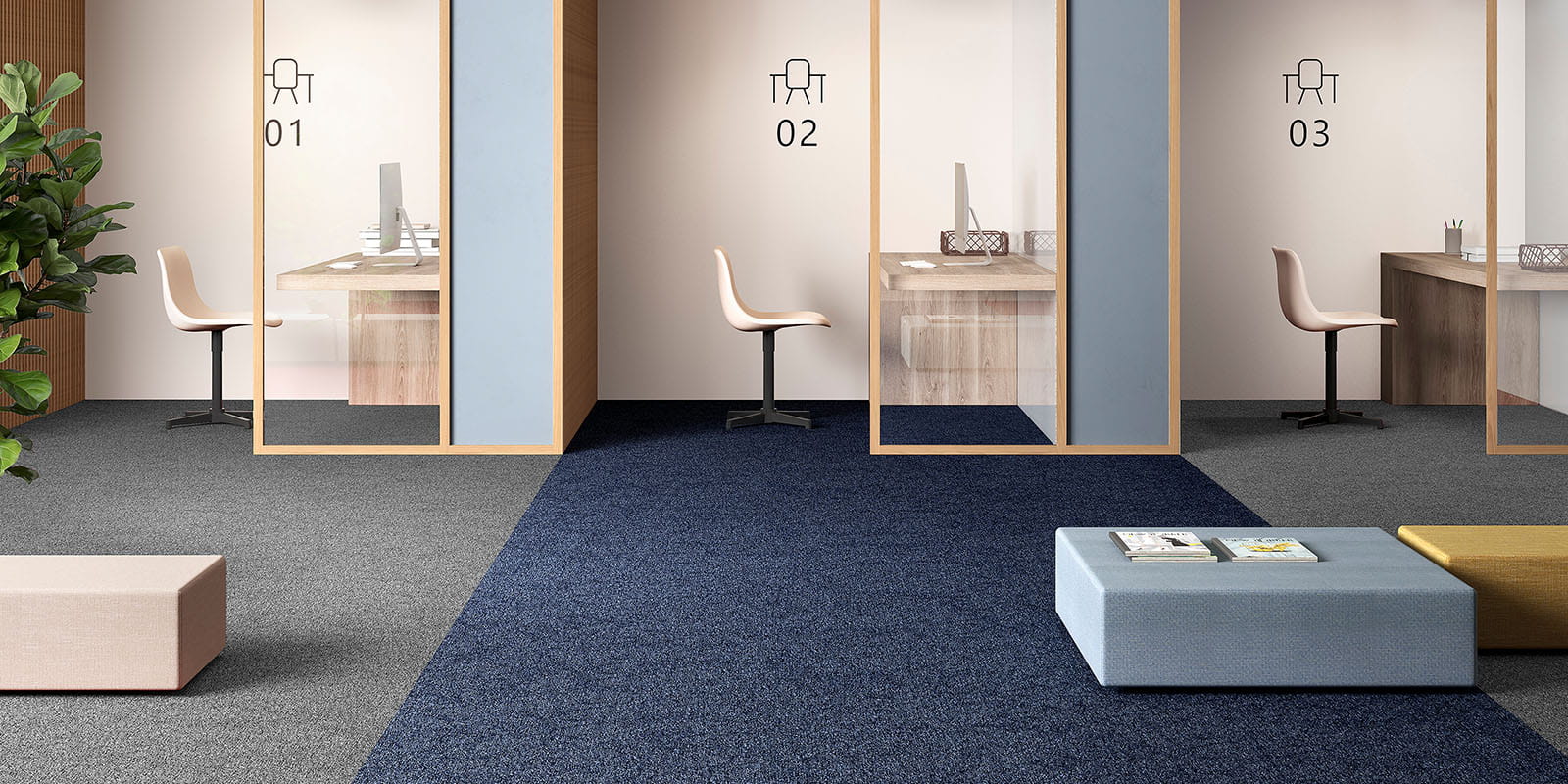 Medusa silmusvaip 12 eritooni plaatvaip 50x50cm