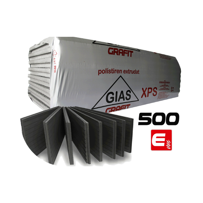 GIAS XPS 500 E Soojustusplaat 50-160mm tulekindel