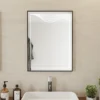 Diego 60×80 peegel – stiilne LED-taustvalgus ja mustanoodiline raam