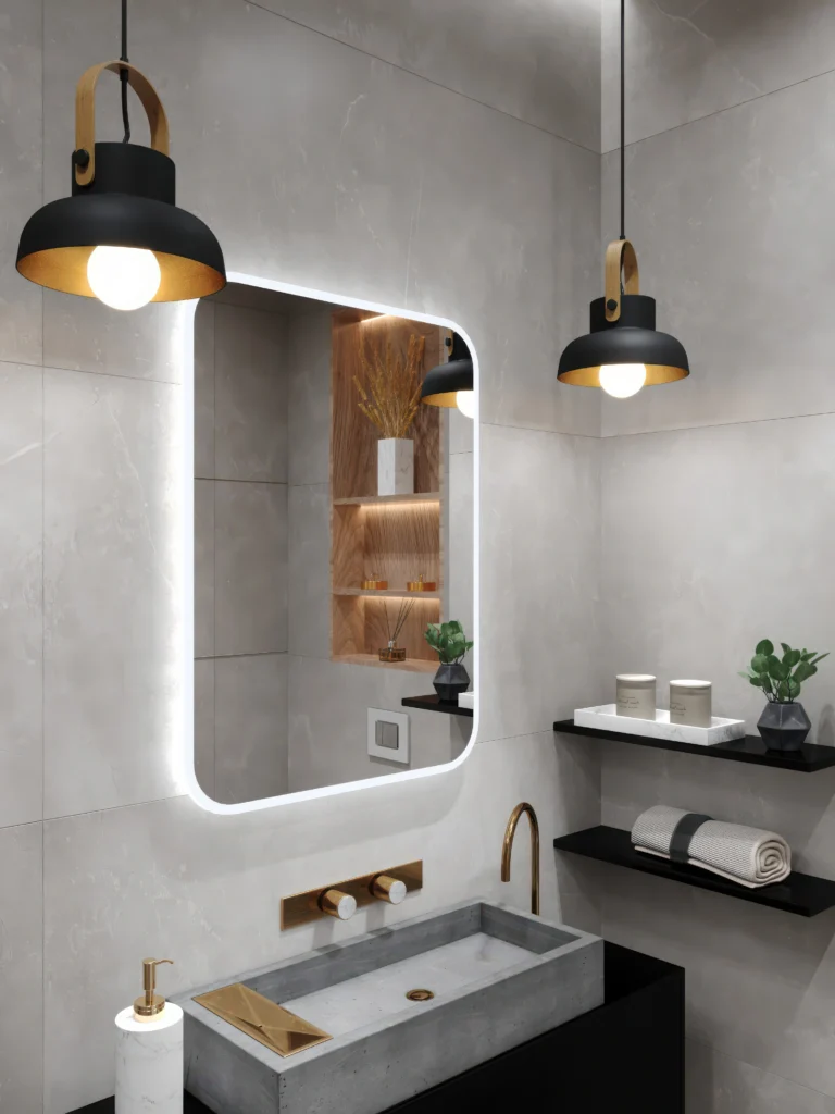 Peegel Senso 60×80 – LED-taustvalgusega elegantne ristkülik