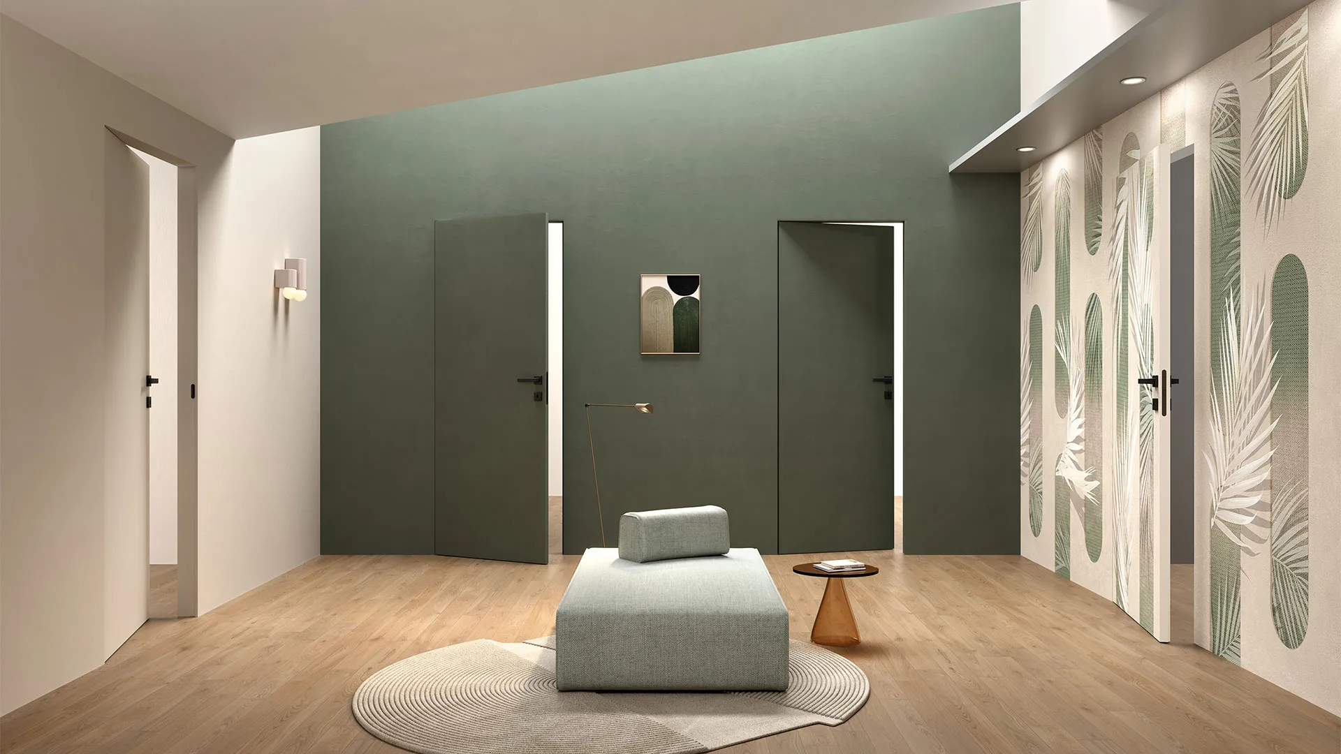 Peitlengiga siseuks pööratav hingedega uksesüsteem