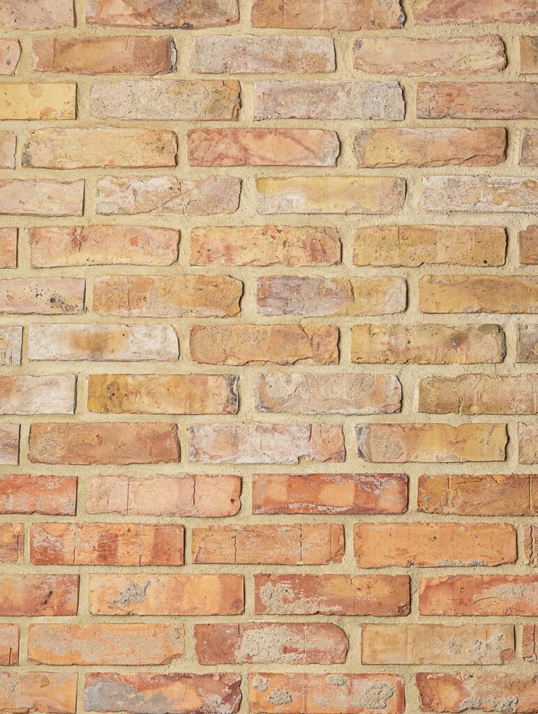 Retro kollane lõigatud telliskiviplaat