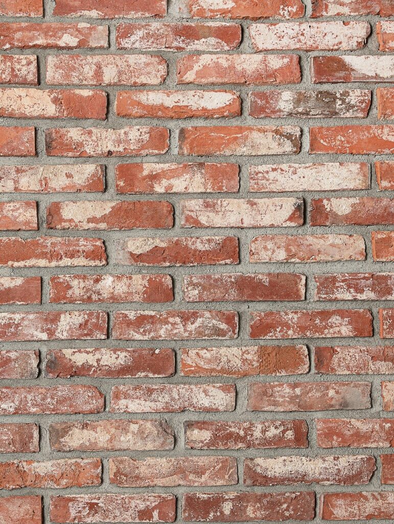 Retro punane lõigatud telliskiviplaat