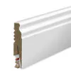 MDF Põrandaliist - Kõrgus 8 cm, Paksus 1.6 cm valge