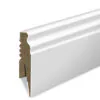 MDF Põrandaliist - Kõrgus 8 cm, Paksus 1.6 cm valge