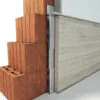 Seinaga samal tasapinnal põrandaliist 100mm kõrge LC02-MDF10