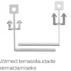 Klamberkinnitussüsteem Alumiiniumist profiil 120mm 55x12x1984