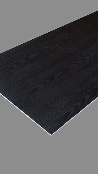 Musta tuha puidust ripplae paneel 9x600x1200mm